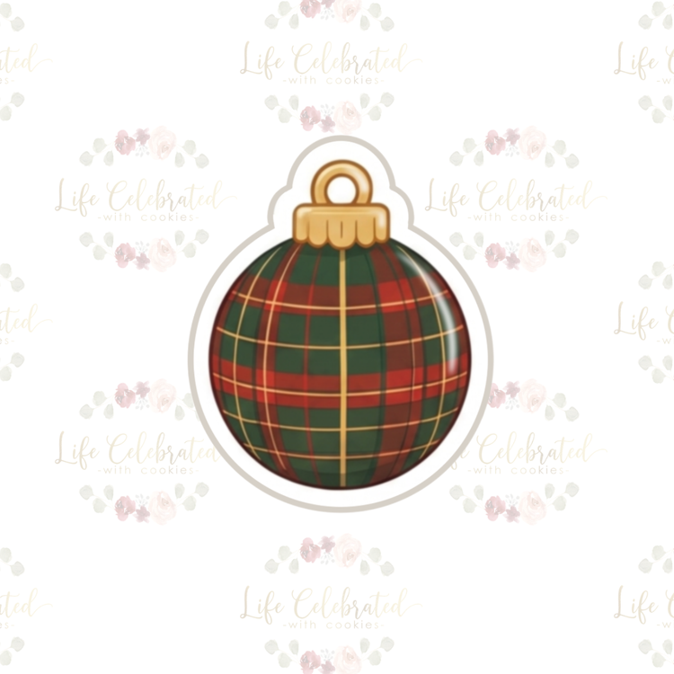 Plaid Ornament Cookie Cutter