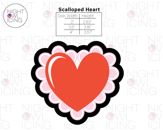 Scalloped Heart Cookie Cutter