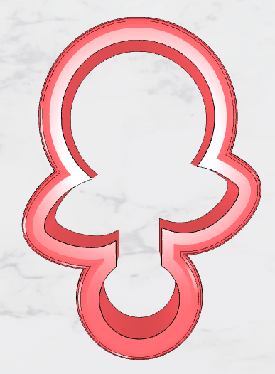 Fruit with Leaves Baby Rattle Cookie Cutter