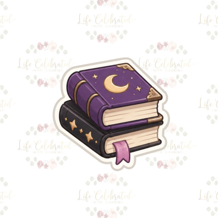 Spell Book Stack Cookie Cutter