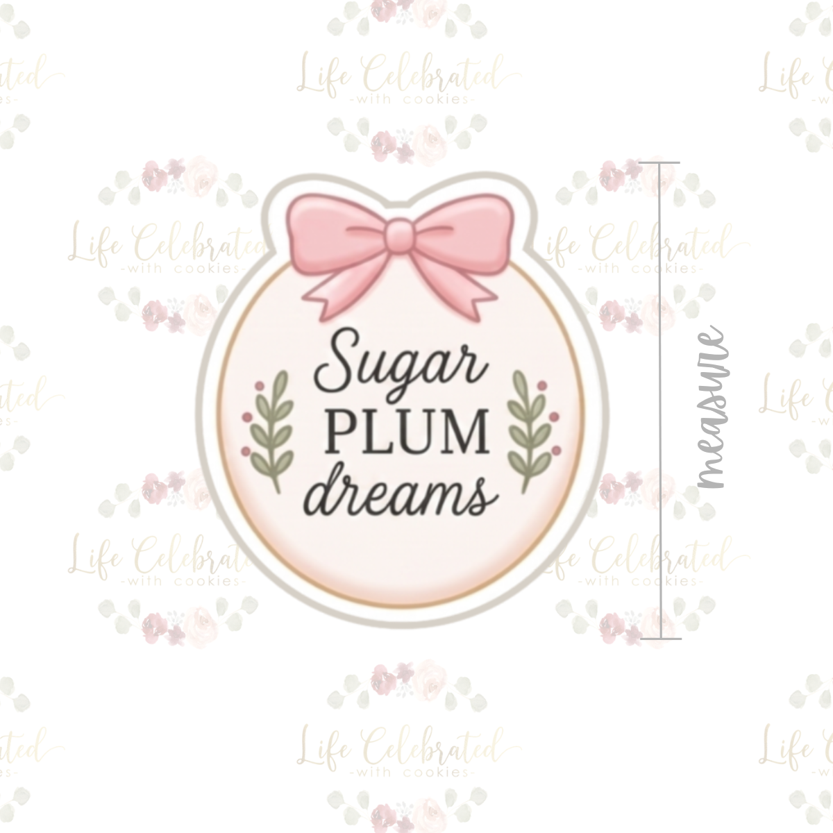 Sugar Plum Dreams Plaque Cookie Cutter