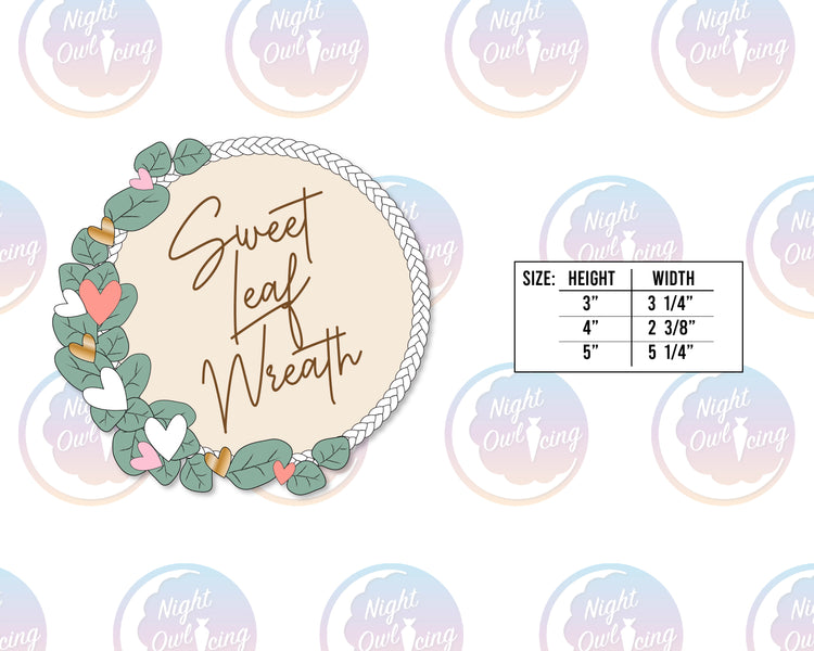 Sweet Leaf Wreath Cookie Cutter