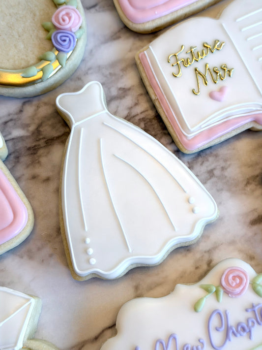 Sweetheart Wedding Dress Cookie Cutter