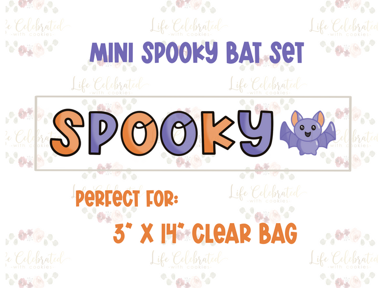 SPOOKY Bat Mini Cookie Cutter Box Set (Copy)