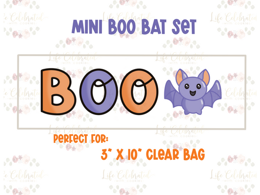 BOO Bat Mini Cookie Cutter Box Set