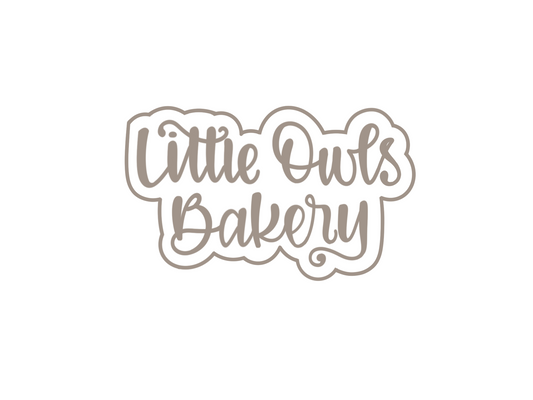 Custom Logo Cookie Cutter - Little Owls Bakery