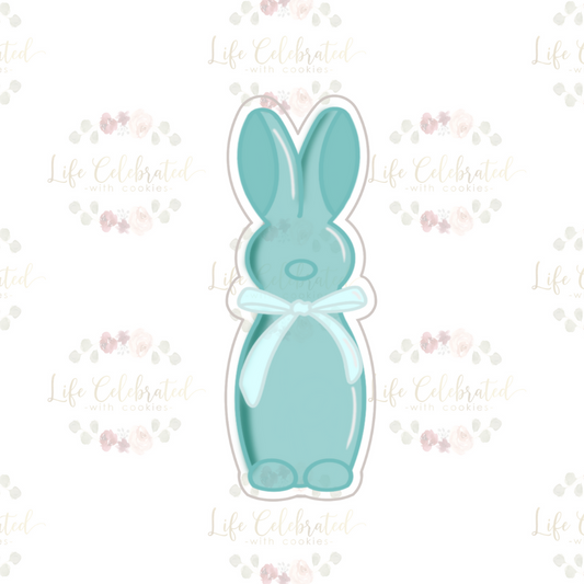 Tall Flocked Bunny Cookie Cutter