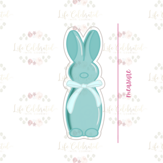 Tall Flocked Bunny Cookie Cutter