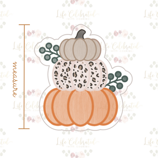 Floral Pumpkin Stack Cookie Cutter