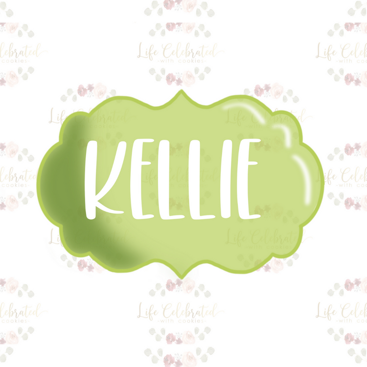 Kellie Plaque Cookie Cutter