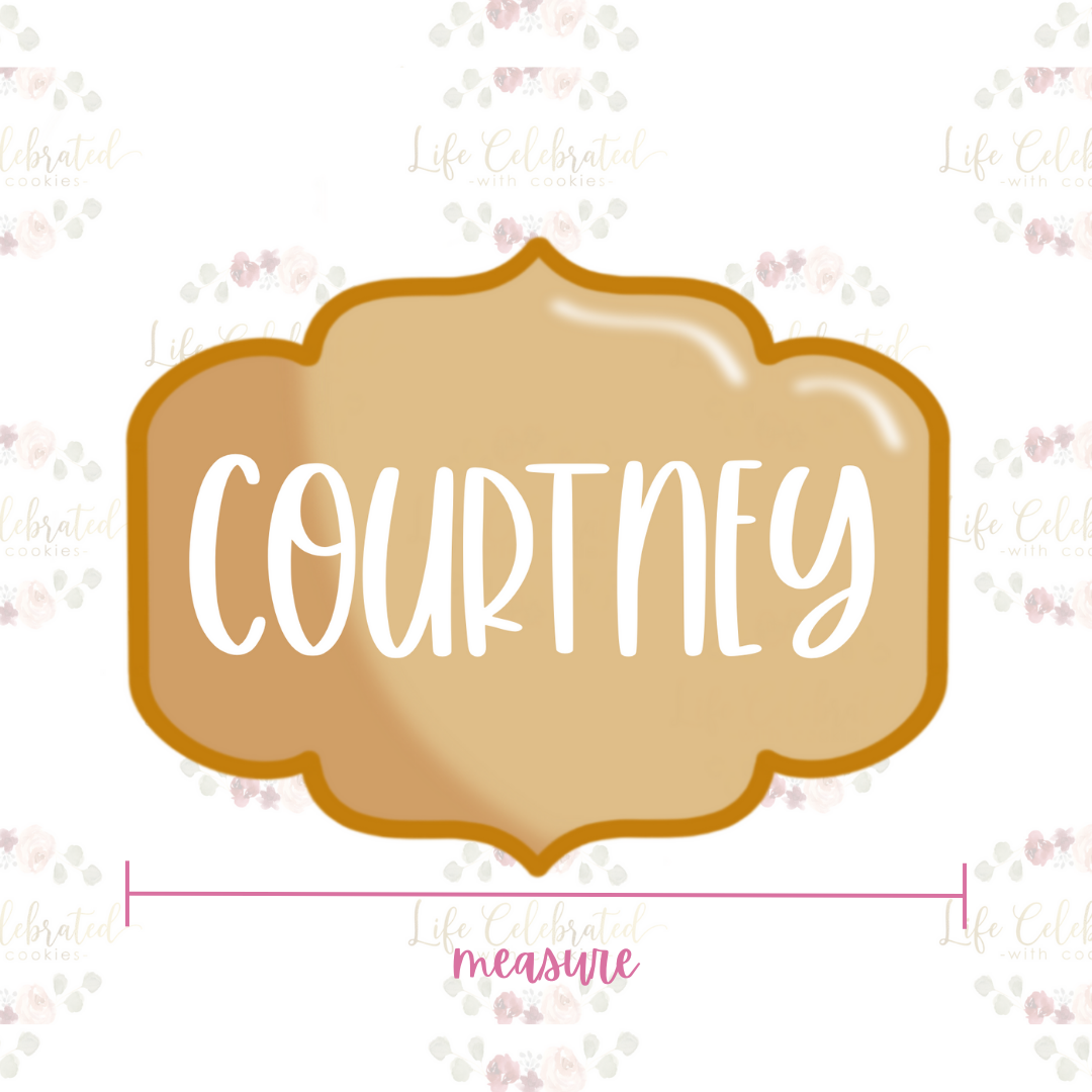 Courtney Plaque Cookie Cutter