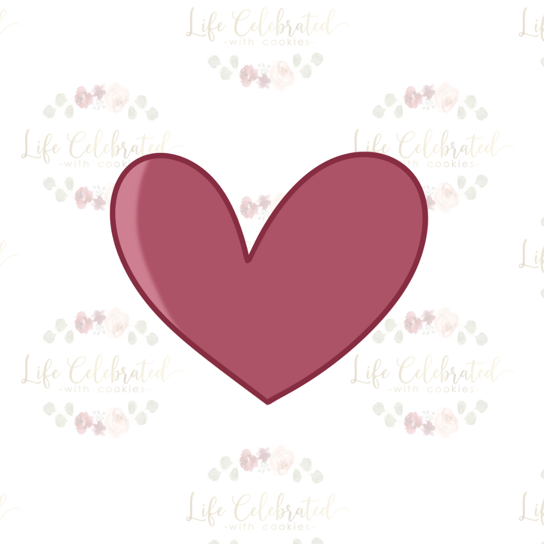 Heart Plaque #1 Cookie Cutter