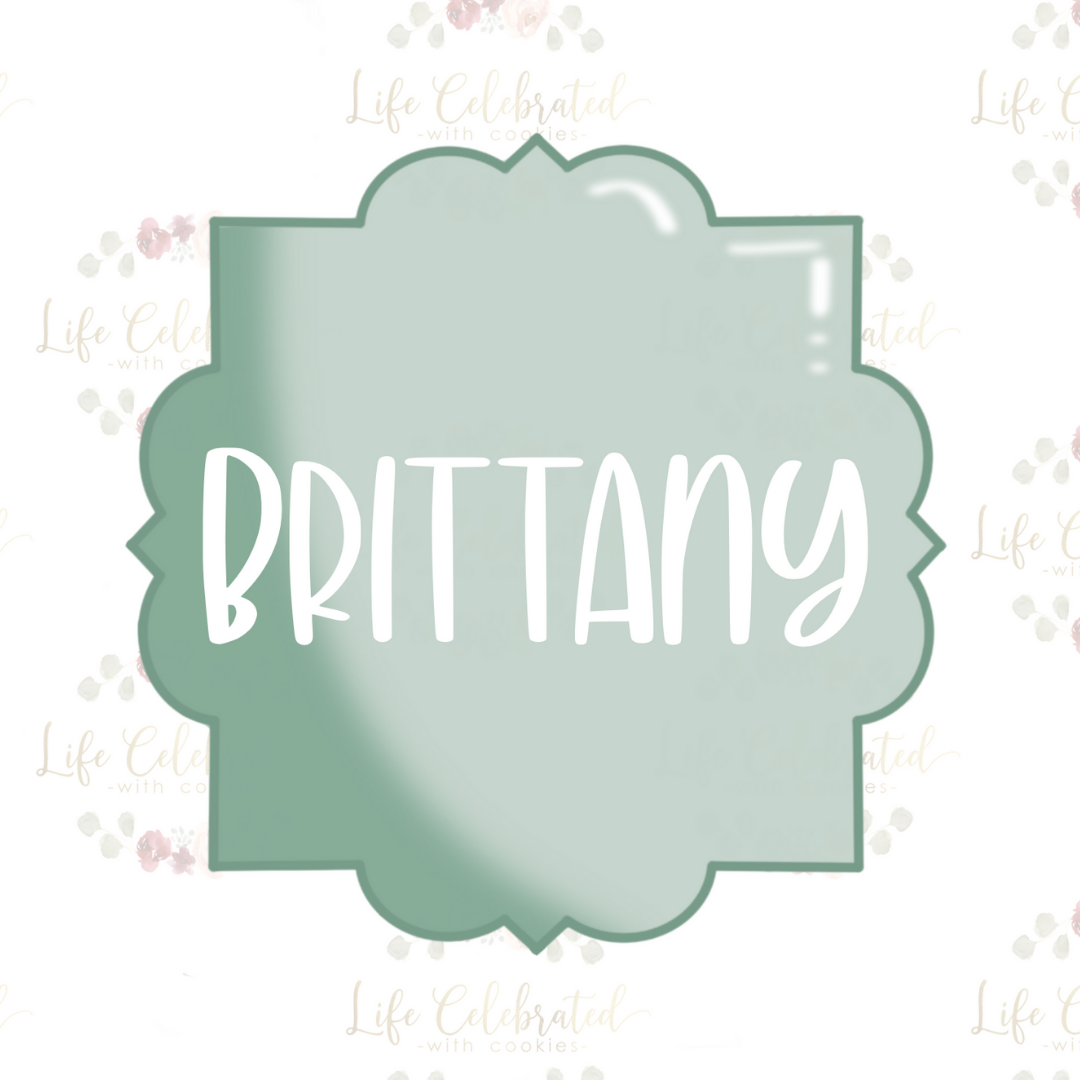 Brittany Plaque Cookie Cutter – LCWCookieCutters
