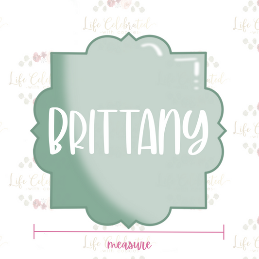 Brittany Plaque Cookie Cutter