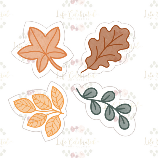 Leaf Bundle (4) Cookie Cutter Set