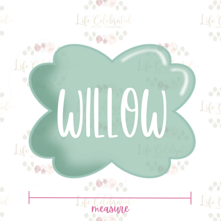 Willow Plaque Cookie Cutter