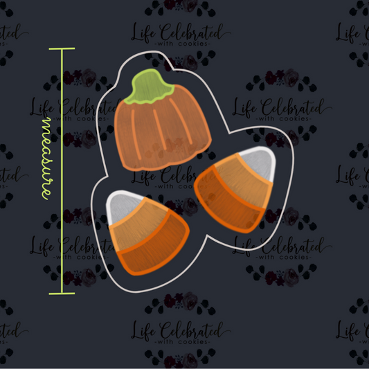 Autumn Mix Candy Corn Cookie Cutter