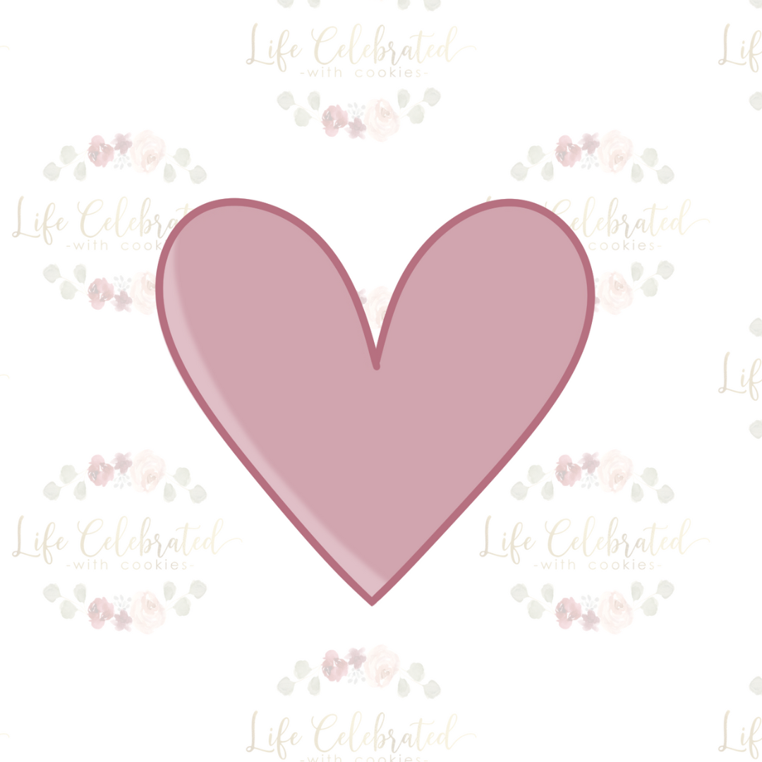 Heart Plaque #2 Cookie Cutter