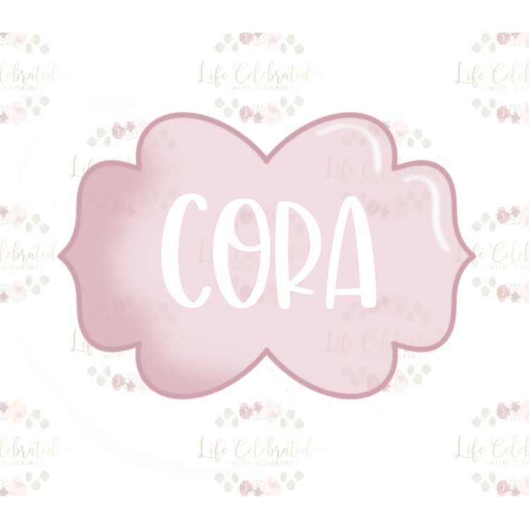 Cora Plaque Cookie Cutter