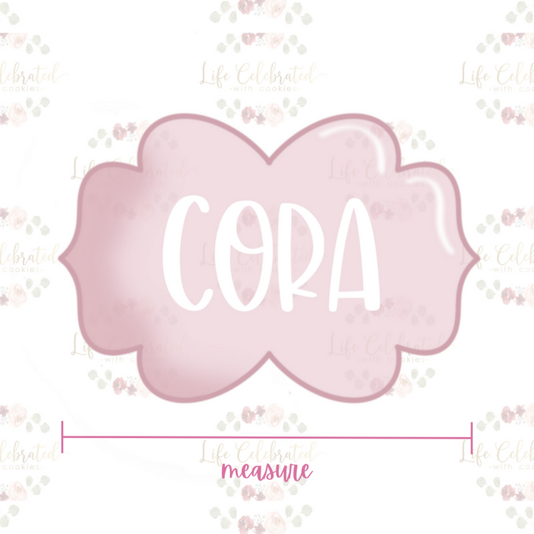 Cora Plaque Cookie Cutter