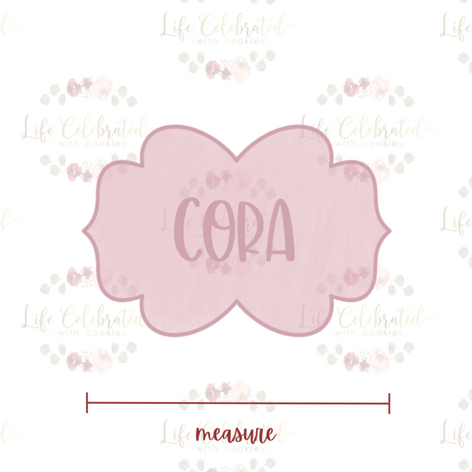 Cora Plaque Cookie Cutter