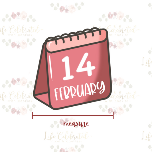 Calendar February 14 Cookie Cutter