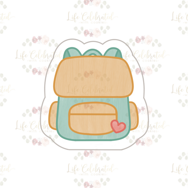 School Backpack Cookie Cutter