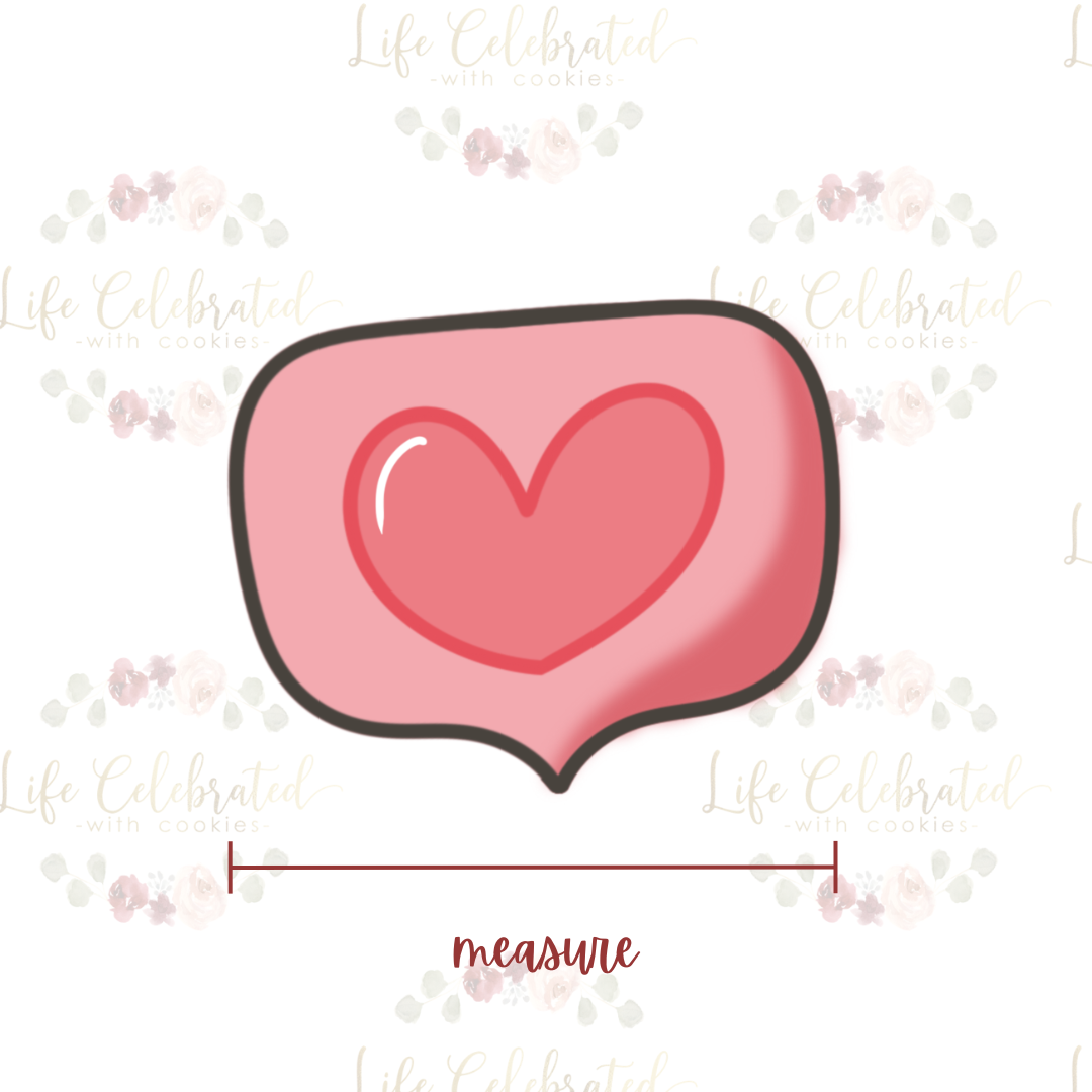 Heart Comment Cookie Cutter