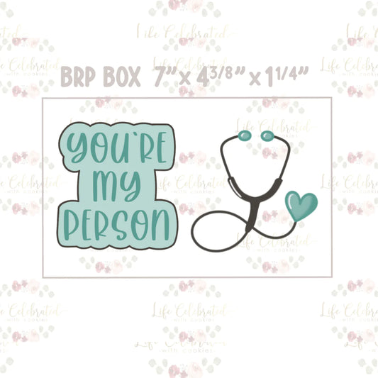 You're My Person (Grey's Anatomy) Cookie Cutter Set