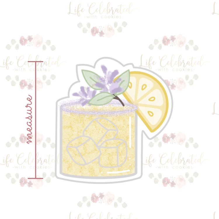 Sippin' on Summer Lemon Margarita Cookie Cutter - Batch Please Cookie Co. COLLAB