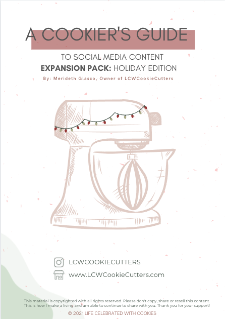 A Cookier's Guide to Social Media Content - EXPANSION PACK - Holiday Edition