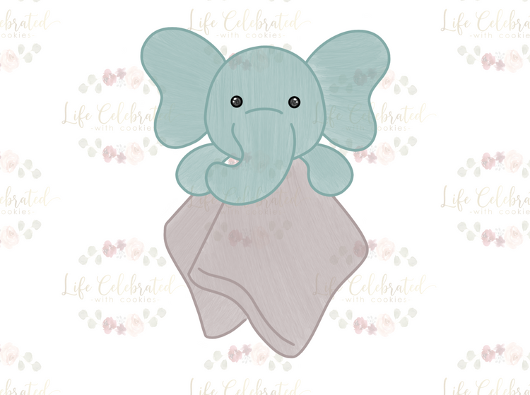 Elephant Baby Blanket Cookie Cutter