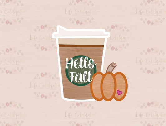 Pumpkin Spice Cold Brew Cookie Cutter