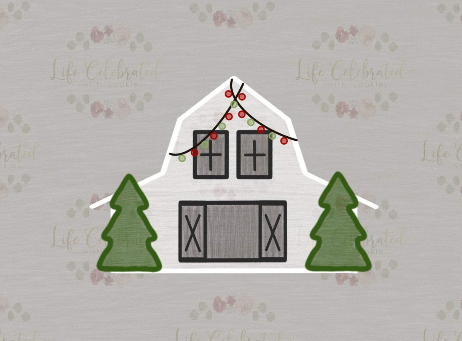 Christmas Farmhouse Cookie Cutter