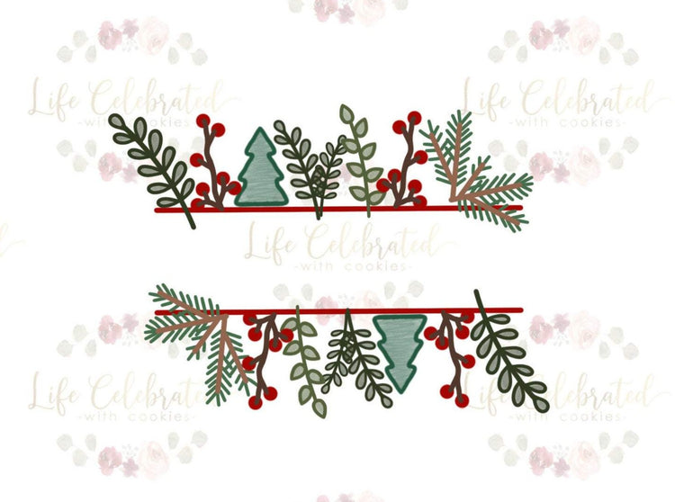 Christmas Greenery Plaque Cookie Cutter