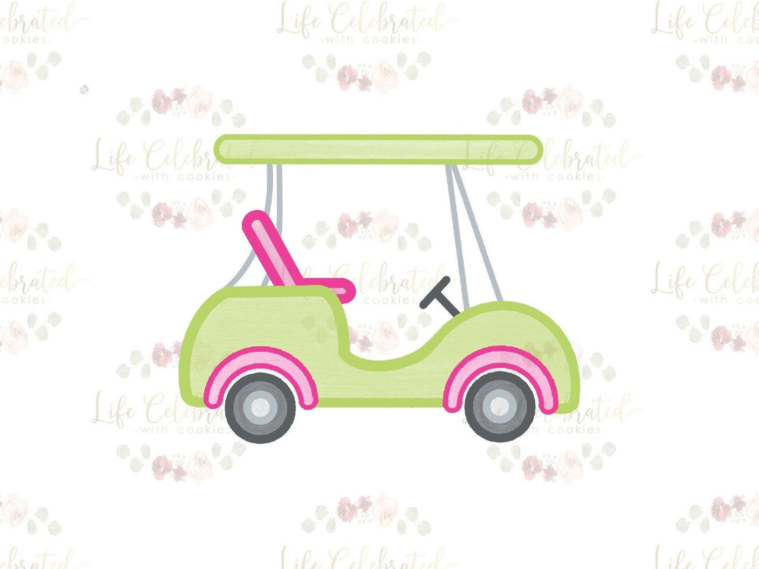 Golf Cart Cookie Cutter