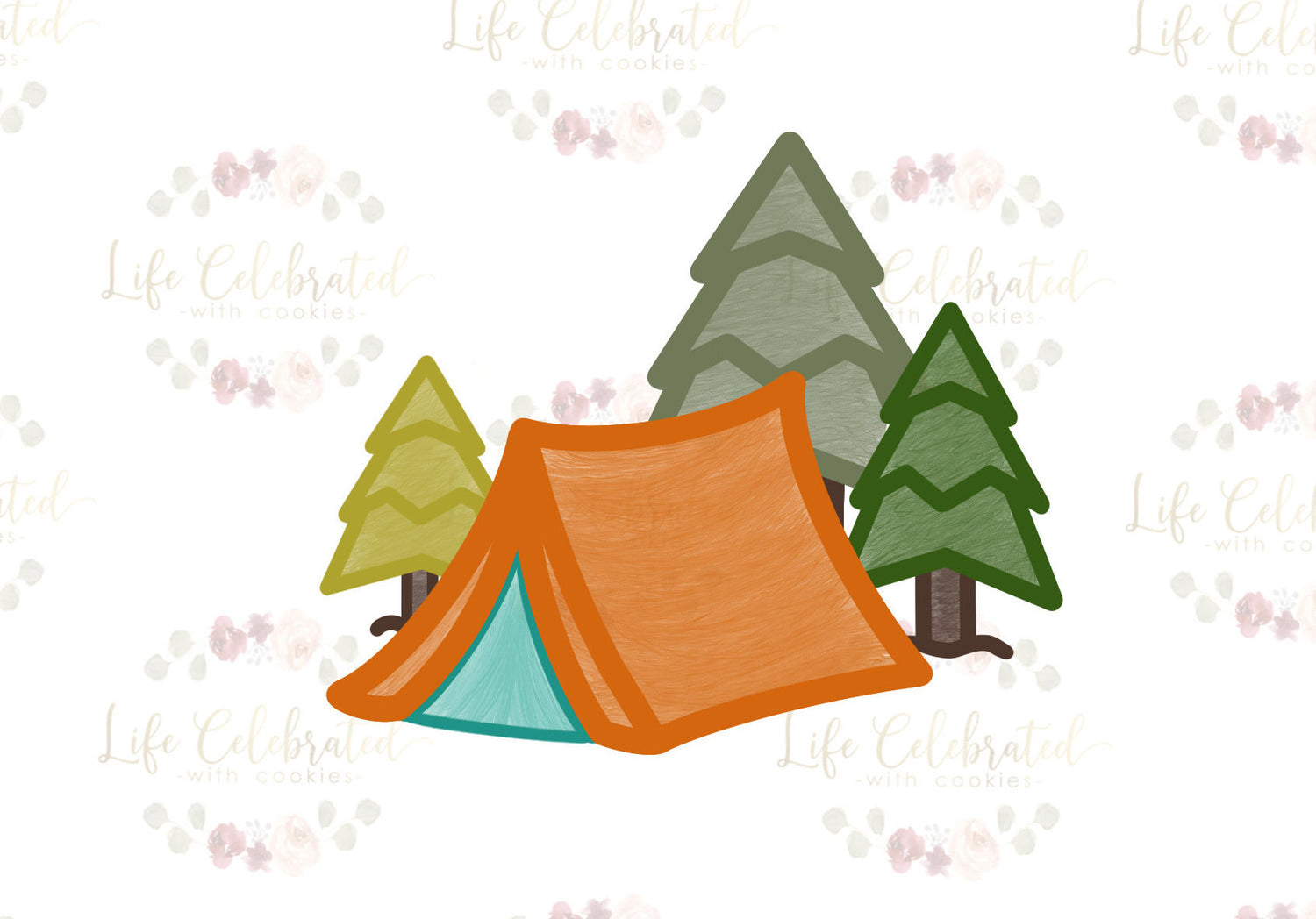 Campsite Tent Cookie Cutter