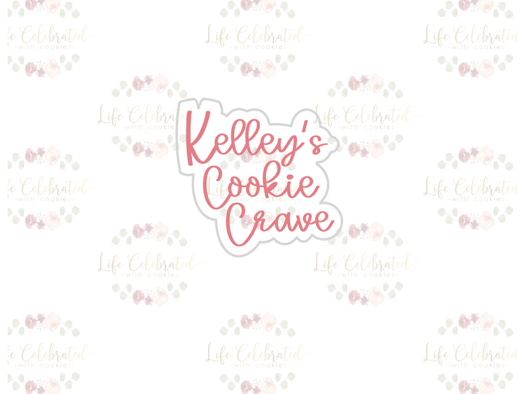 Custom Logo Cookie Cutter - Kelley’s Cookie Crave